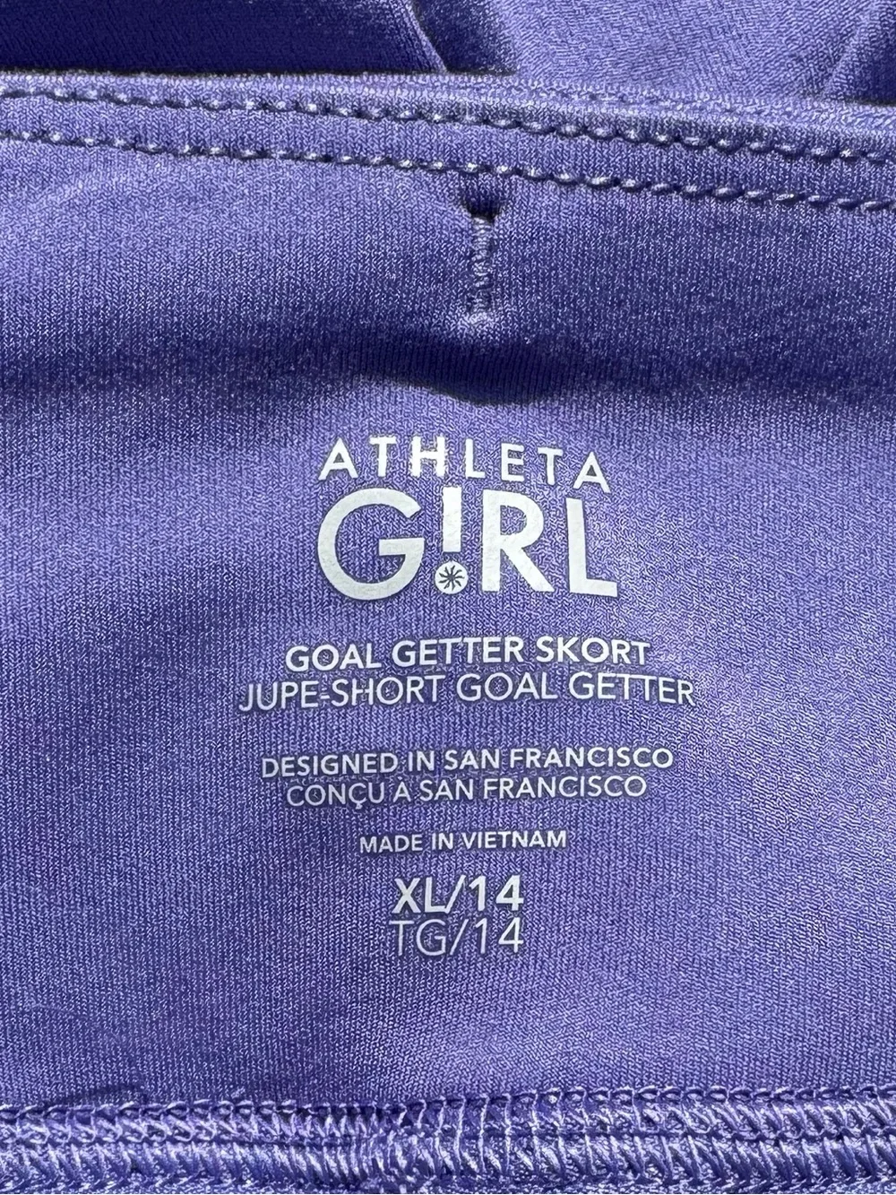 Athleta Girl Lavender Goal Getter Skort - fits women’s size XS/0-2